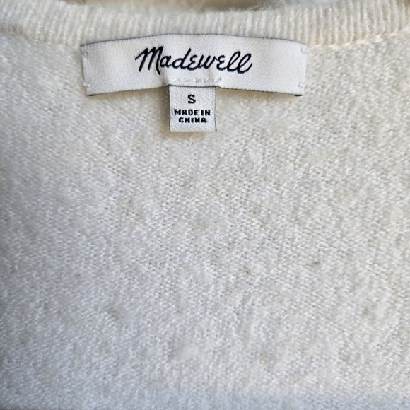 Madewell Cream Open-Front Cardigan sz. S - Picture 4 of 5